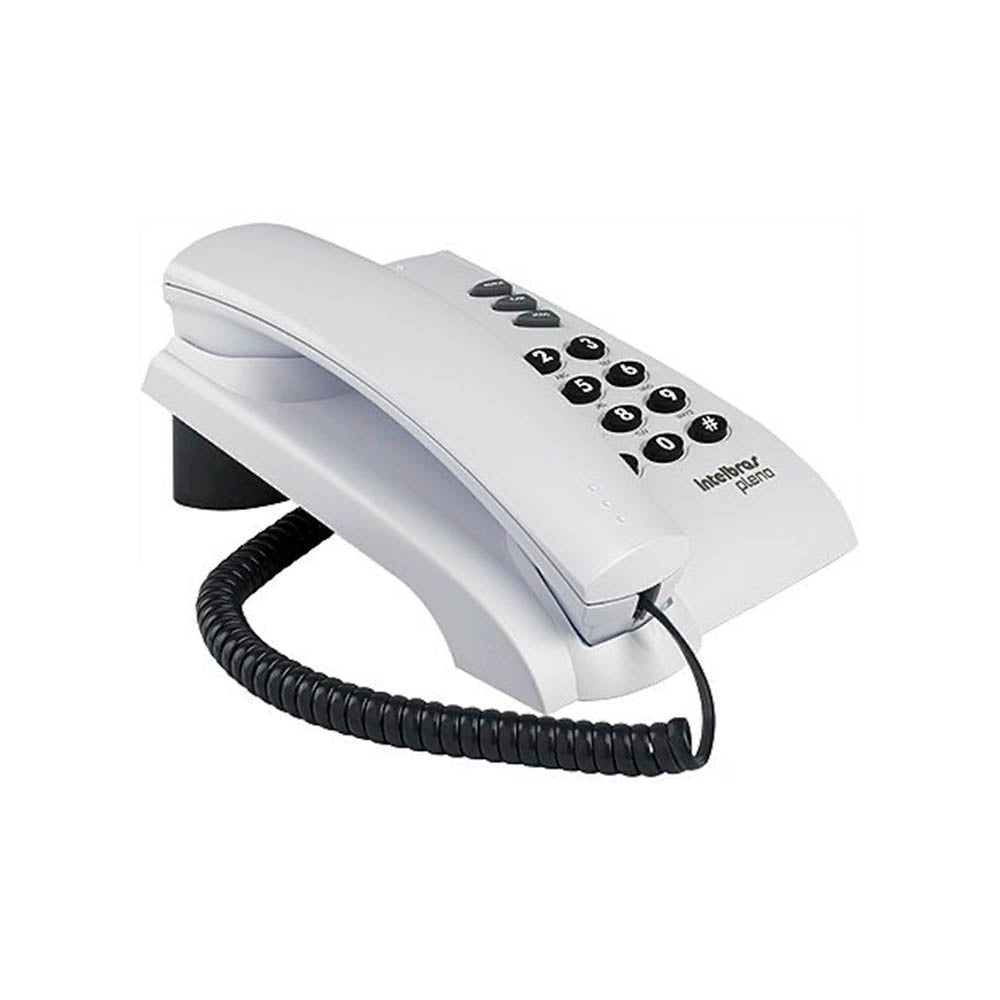 Telefone C/ Fio C/ Chave Pleno Cinza Artico Intelbras - 4080058