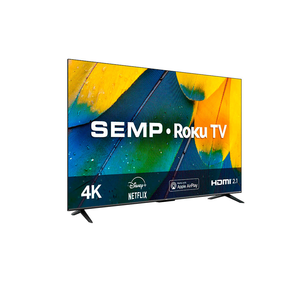 Smart TV Led Semp 50" 4K UHD Wi-fi USB HDMI Roku TV - 50RK8600