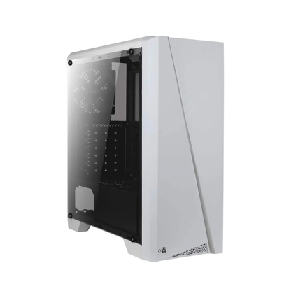 Gabinete Gamer Aerocool Mid Tower Rgb Cylon Com lateral acrílico Branco - Pn 67630