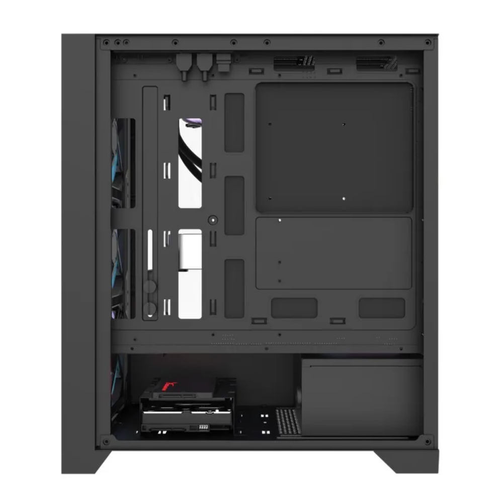 Gabinete Gamer Darkflash Mid Tower Atx DRX70 Mesh  Preto Com Lateral  em Vidro Temperado ARGB - DRX70 Mesh Black