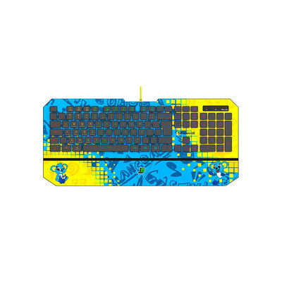 Teclado Gamer Membrana Redragon Brancoala RGB Apoio de Pulso Integrado Personalizado - B502RGB