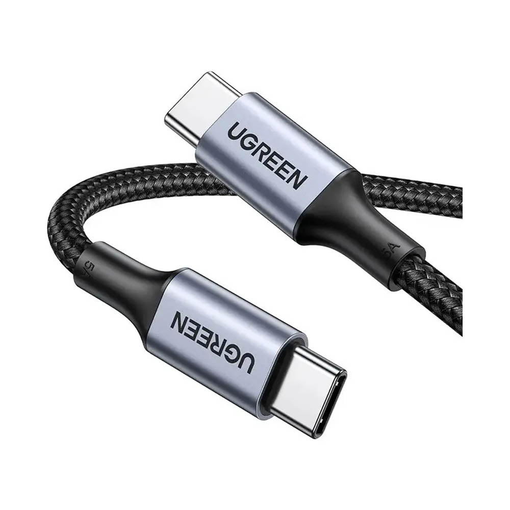 Cabo de Dados Usb Tipo C UGreen 5A 1.5Mts Cinza - US316