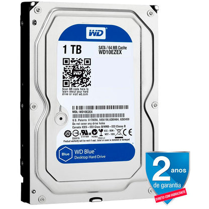 Hd 1tb Western Digital Wd Blue 7200rpm Sata 64mb 3.5" - Wd10ezex-00wn4a0
