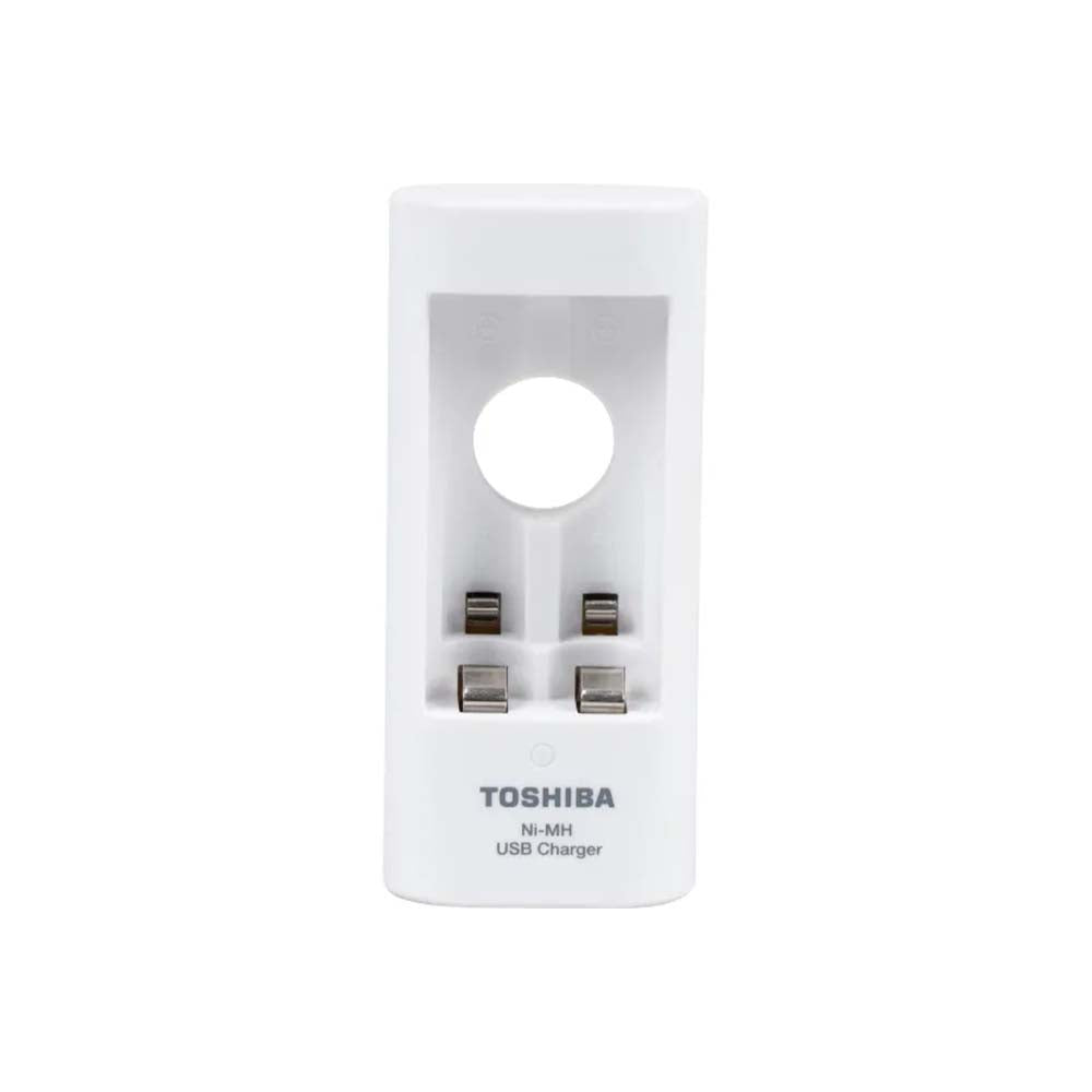 Carregador De Pilhas USB Toshiba C/ 4 Pilhas AA 2000Mah - TNHC-6GME4