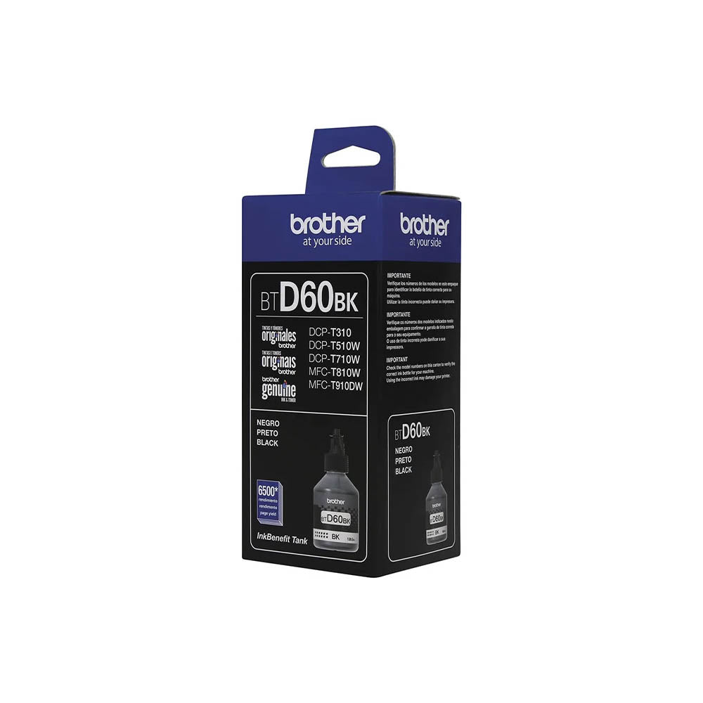 Refil De Tinta Brother 6.5K Preto - BTD60BK Truedata