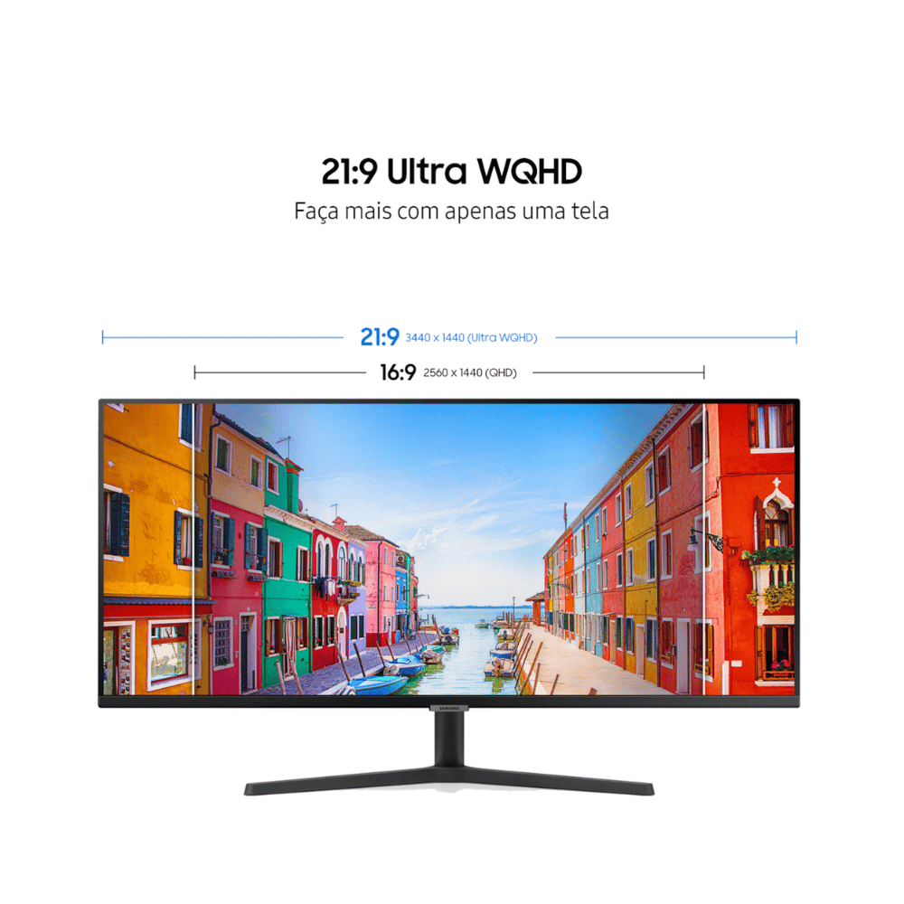 Monitor Led 34 Pols ViewFinity S5 Samsung  Ultra WQHD 3440 x 1440 100Hz Hdmi Displayport - LS34C500GALMZD