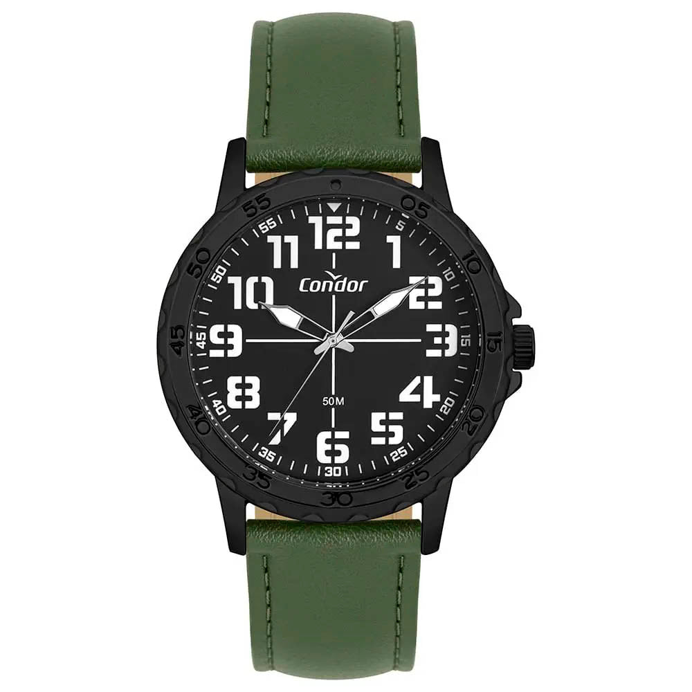 Relógio de Pulso Condor Militar Preto C/ Pulseira Verde - CO2035NGF/5P