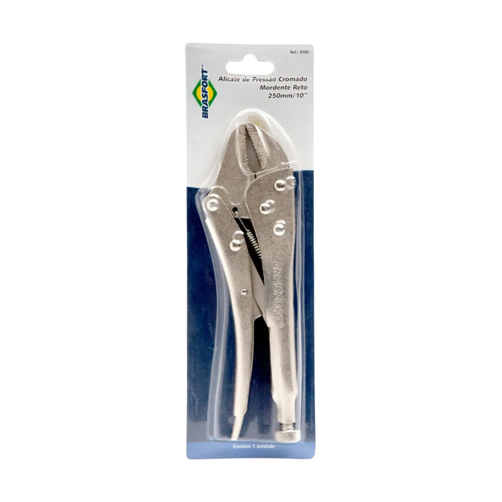 Alicate Pressão Brasfort Cromado C10" - 58522