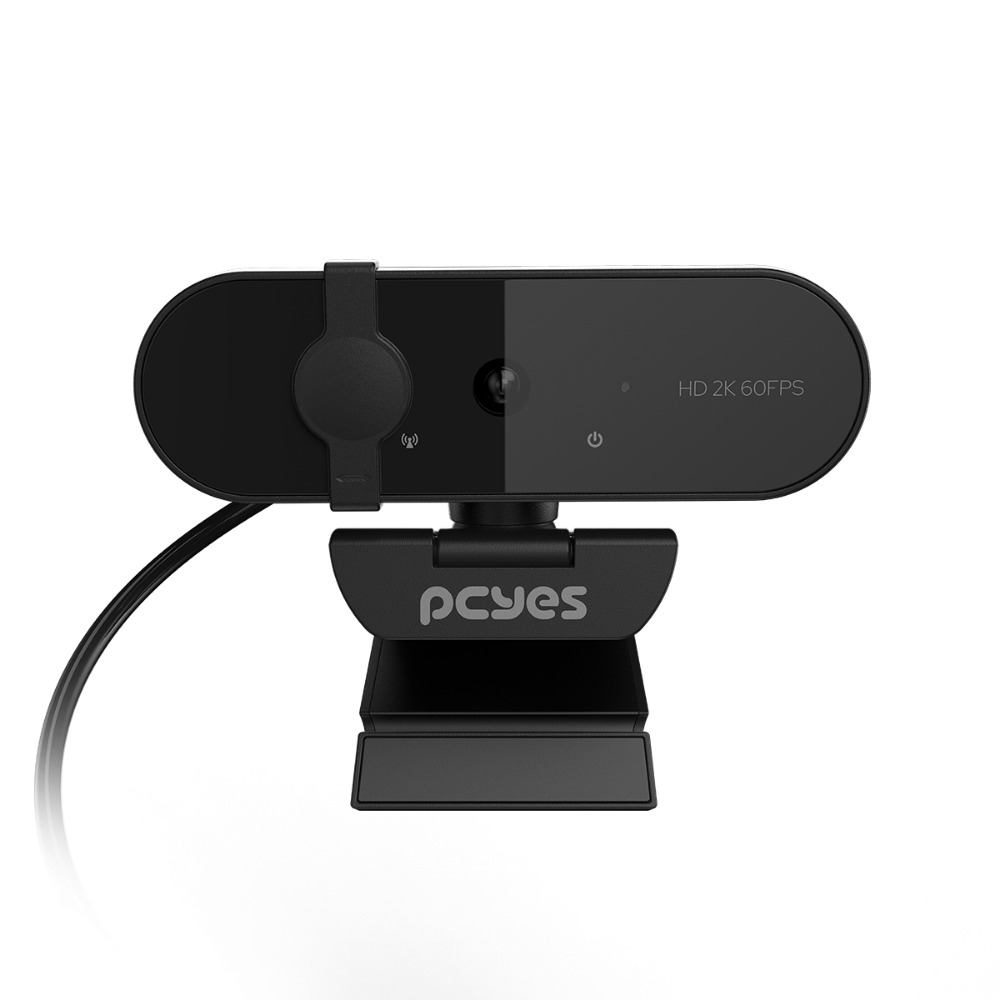 Webcam PCYes Raza 2K 1440p C/ Microfone e Tampa de Privacidade - RZ2K01
