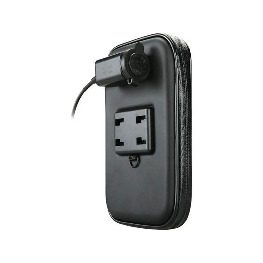 Suporte Capa para Smartphone p/ Bicicleta e Moto a Prova D'Agua C/ Saída USB Knup - KP-7008