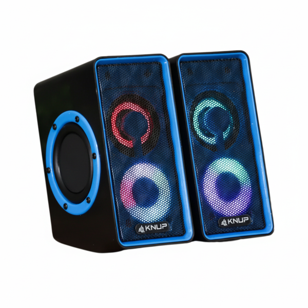 Caixa De Som Knup Horus 2.0 Multimidia 6W C/ Led RGB - RO826
