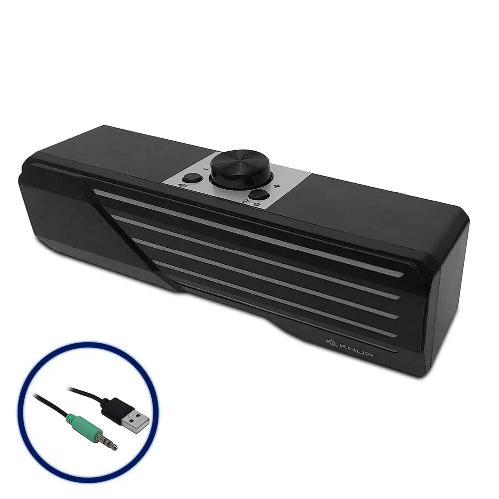 Caixa De Som Knup Horus 2.0 Multimidia 10W C/ Led - RO824