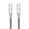 Cabo de Dados USB Tipo C P/ Tipo C Dual Tech PD 100W Branco GShield 1.8m - GS-6754