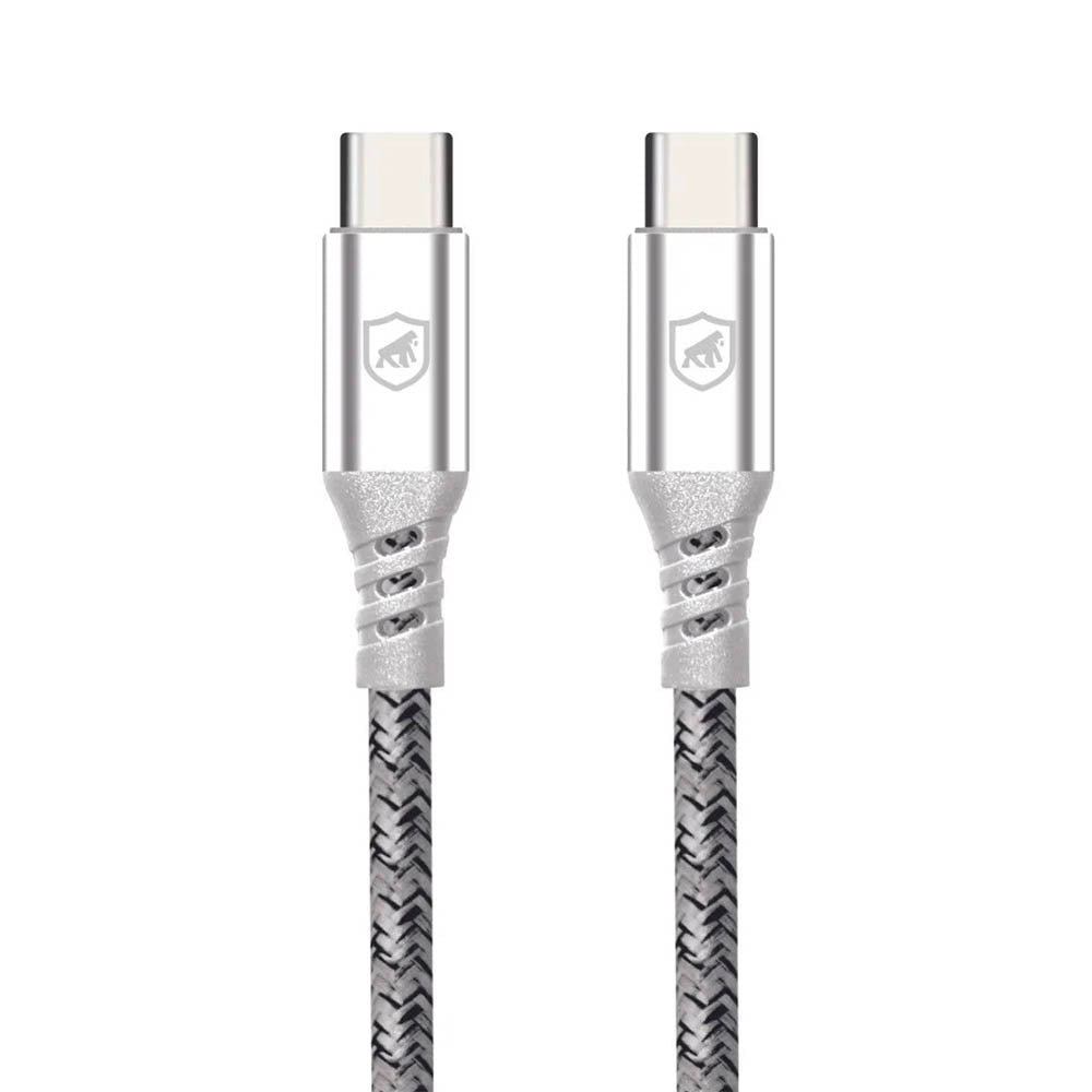 Cabo de Dados USB Tipo C P/ Tipo C Dual Tech PD 100W Branco GShield 1.8m - GS-6754