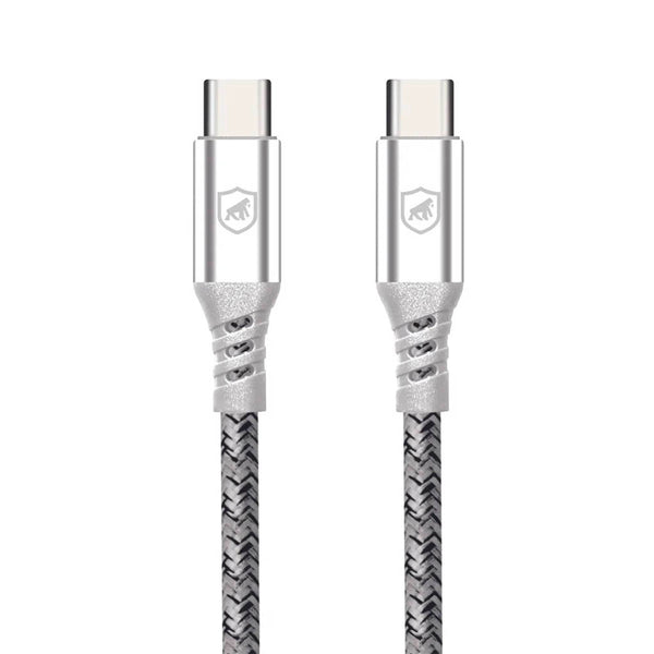 Cabo de Dados USB Tipo C P/ Tipo C Dual Tech PD 100W Branco GShield 1.8m - GS-6754