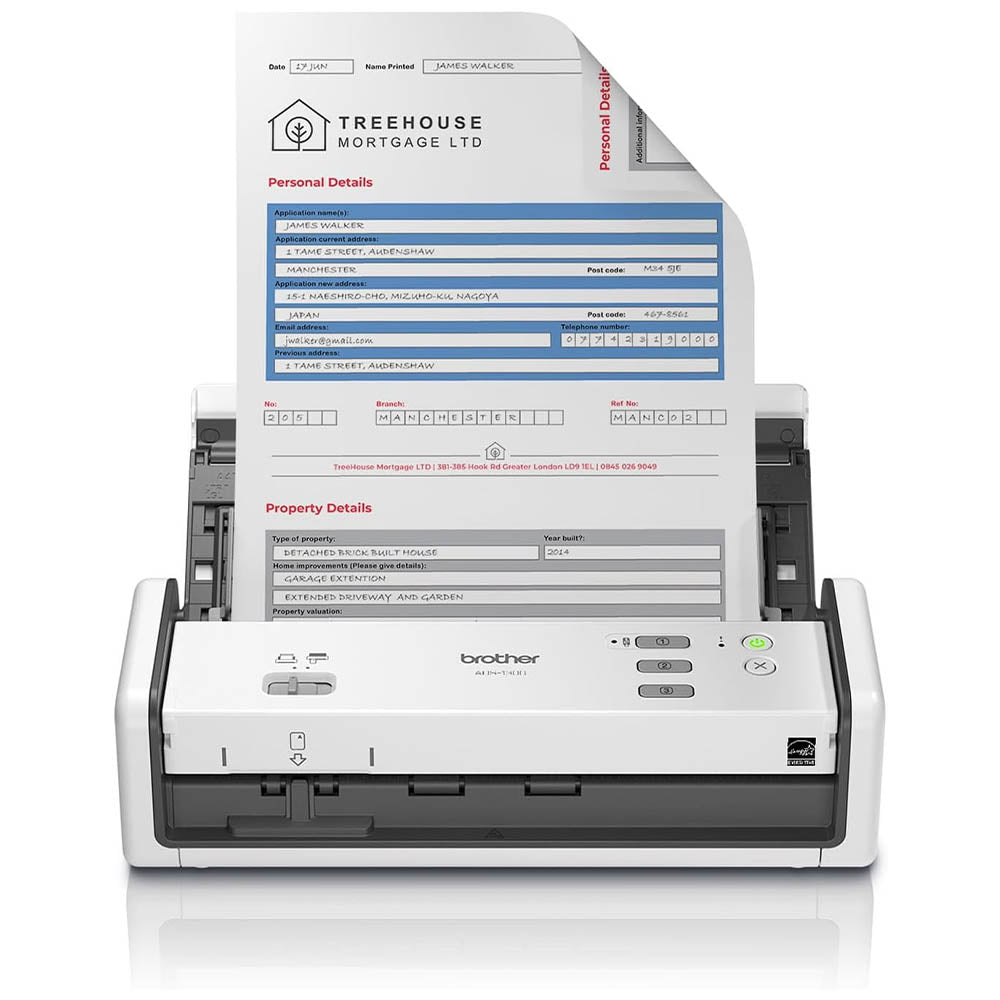 Scanner Portátil de Mesa Brother ADS-1300 Duplex Usb 30ppm - ADS1300
