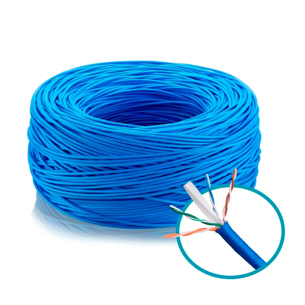 Cabo De Rede U/UTP 4 Pares Cat6 Impact Giga Intelbras Cx C/305mts Azul IG6CAZ - 4830008