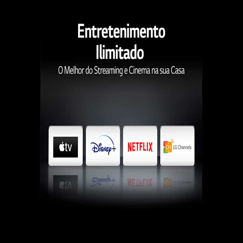Smart TV Led LG 55" UHD IPS Wi-fi Bluetooth USB HDMI Thinq AI Alexa Integrada - 55UP751C0SF.BWZ