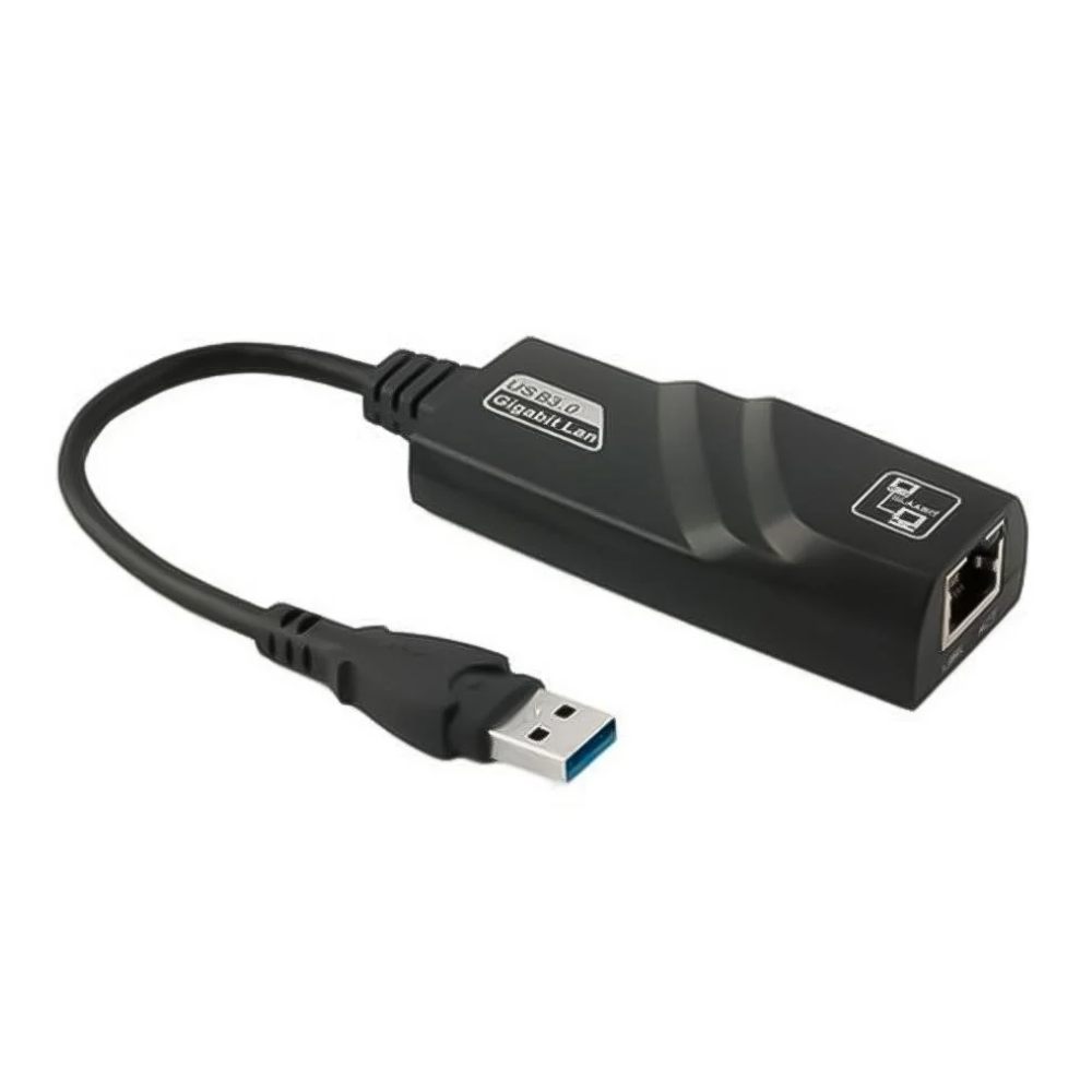 Adaptador Usb 3.0 Para Rj45 10/100/1000 (Placa De Rede Usb) Ethernet Gigabit