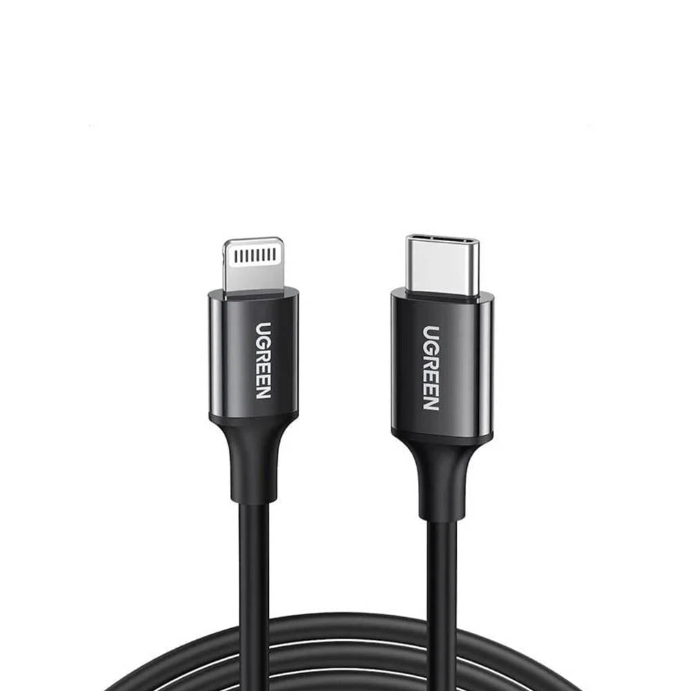 Cabo de Dados Usb Tipo C P/ Lightning UGreen 1Mt Preto - US171