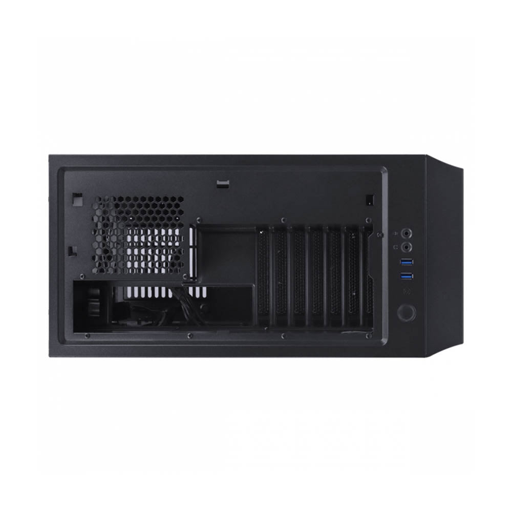 Gabinete Gamer PCYes Mid Tower Gravity Preto Com Lateral Invertida em Vidro Temperado C/ 2 Fans RGB - GRPTRGB1FV