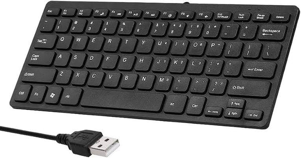 Mini Teclado USB Com fio Preto Slim Leon - K-1000