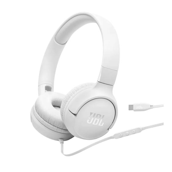 Fone de Ouvido Headphone Usb Tipo-C JBL Tune 520C Branco - T520C