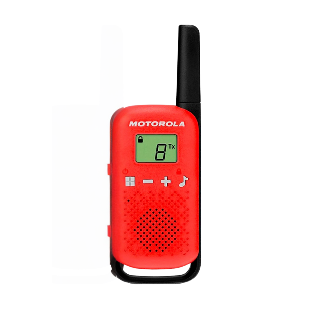 Radio De Comunicacao Walkie Talkie Motorola Talkabout T110br 25 Km Vermelho