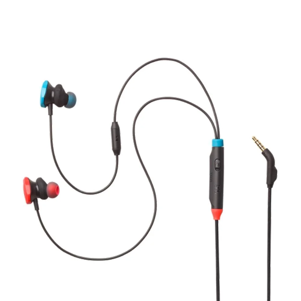 Fone de Ouvido Gamer P3 JBL Intra Auricular Quantum 50 Azul / Vermelho - JBLQTUM50N