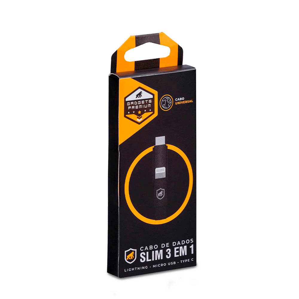 Cabo de Dados USB Tipo C 1m Navvy Preto - GS-9484