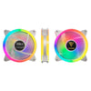 Kit c/ 4 Cooler Fan para Gabinete Gamdias Aeolus RGB 120mm Branco - M2-1204R WH