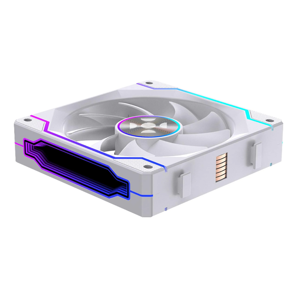 Kit 3x Cooler Fan Wireless Twister Fortrek Branco ARGB C/ Sistema Airflow - 86940