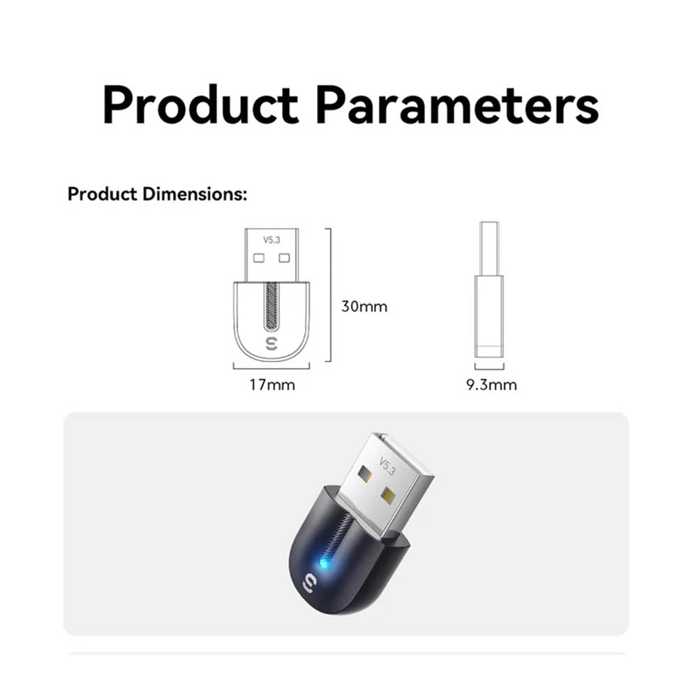 Adaptador Essager Bluetooth 5.3 USB - EBT53-BH01-P