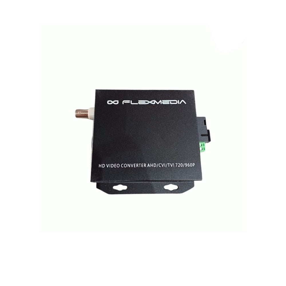 Kit Conversor de Video, Dados e Seriais Flexmedia 4 Video TX TVI/CVI/AHD SM 20KM SC 720P + RS485 - HDAFO/4VDS20