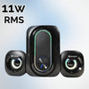 Caixa De Som C/ Subwoofer 2.1 11W Knup Horus P2 Usb - RO827