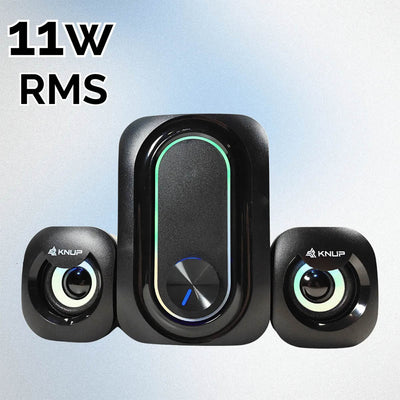Caixa De Som C/ Subwoofer 2.1 11W Knup Horus P2 Usb - RO827