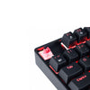Teclado Gamer Mecanico PCYes TKL Neron Outemu Preto Led Vermelho - PNOHRDV