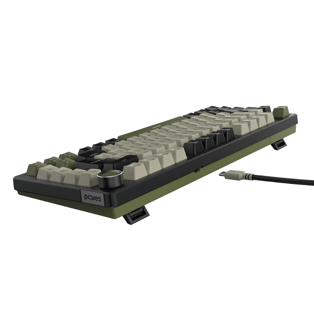 Teclado Gamer Mecanico PCYes Arkeum 75% Switch Red Cammo Edition Camuflado - AKCM75RBR