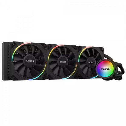 Water Cooler PCYes Sangue Frio 3 Triple Fan 360mm ARGB TDP 350W (Intel/AMD) Preto - ARGBSF3360BR Truedata