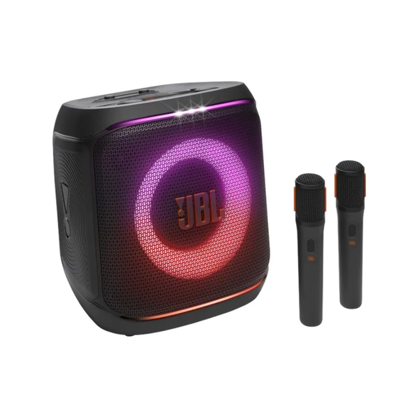 Caixa De Som Portátil Bluetooth Jbl PartyBox Encore 2 100W C/ 2 Microfones Preta - JBLPBENCORE22MIC