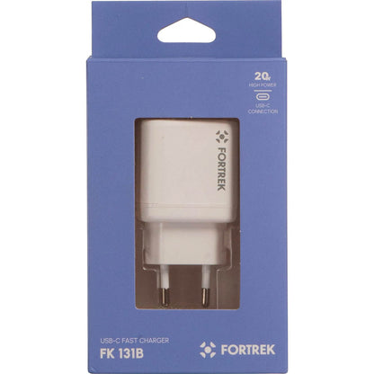 Carregador De Parede Usb-C Fortrek FK 131B 20w - 82661