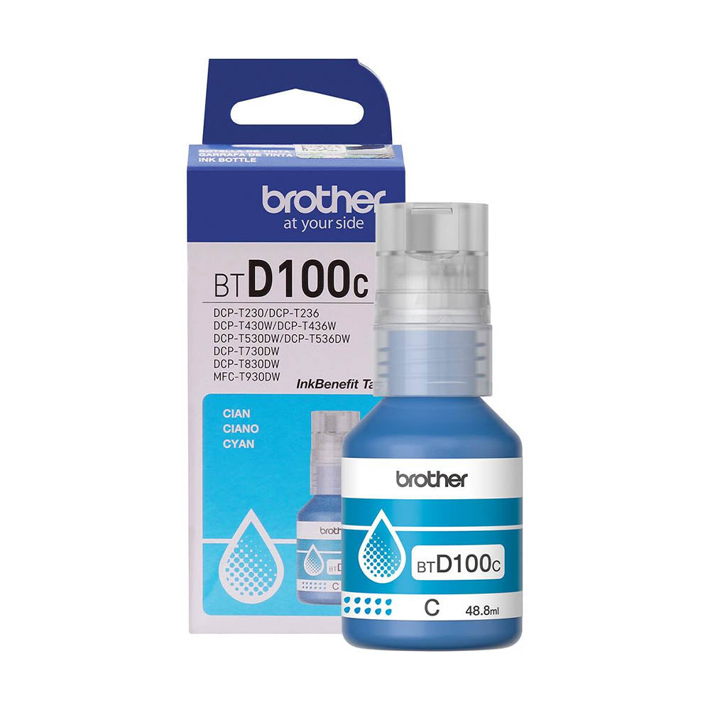 Refil De Tinta Brother 5K Ciano - BTD100C Truedata