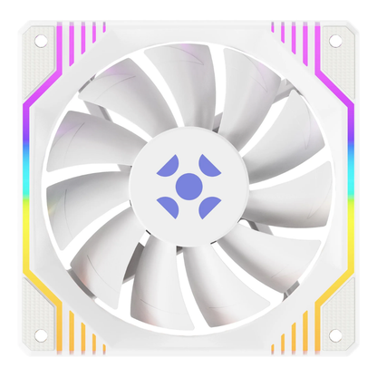 Kit 3x Cooler Fan  Fortrek Frosty Branco ARGB  120mm  + Controladora  - 84967