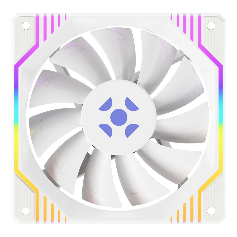 Kit 3x Cooler Fan  Fortrek Frosty Branco ARGB  120mm  + Controladora  - 84967