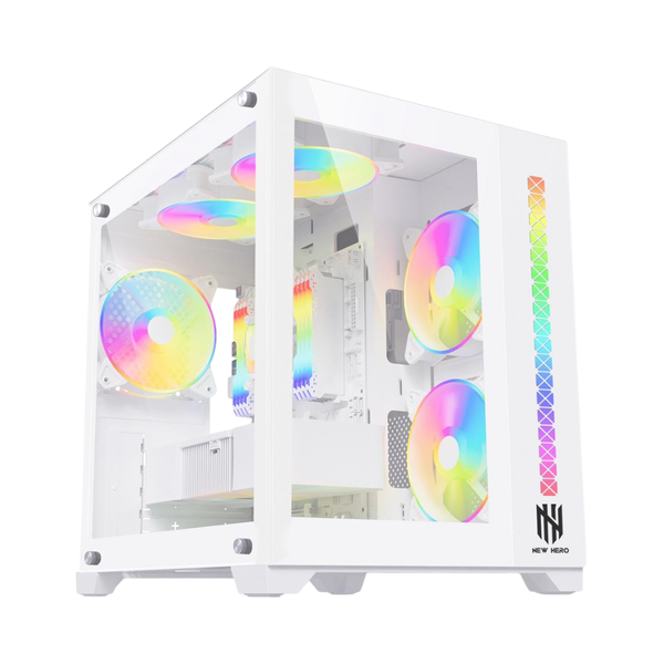 Gabinete Gamer New Hero Majesty Mid Tower C/ Vidro Temperado Branco - 18731