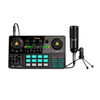 Kit Mesa de Som Stream Deck Maono Caster Lite Bluetooth + Microfone Condensador XLR Cardioide - AU-AM200 S1