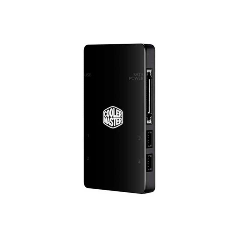 Controlador LED RGB MFY Sata 12V 4 Saídas Cooler Master - RCSN-NNUDK-R