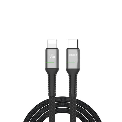 Cabo de Dados Tipo C P/ Lightning 1m aGold Turbo PD 30W - CB18