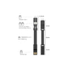 Cabo de Dados USB GShield 3 Em 1 Micro USB / Lightning / Tipo C Curto - J2SKGH5WB
