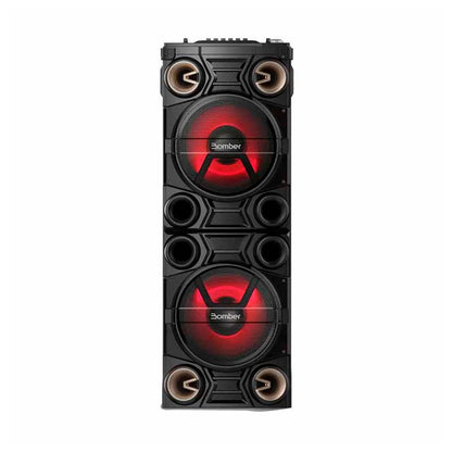 Caixa De Som Amplificada Bluetooth Bomber Party 1500 180W RMS Led p2 p10 Usb MicroSd - 286071